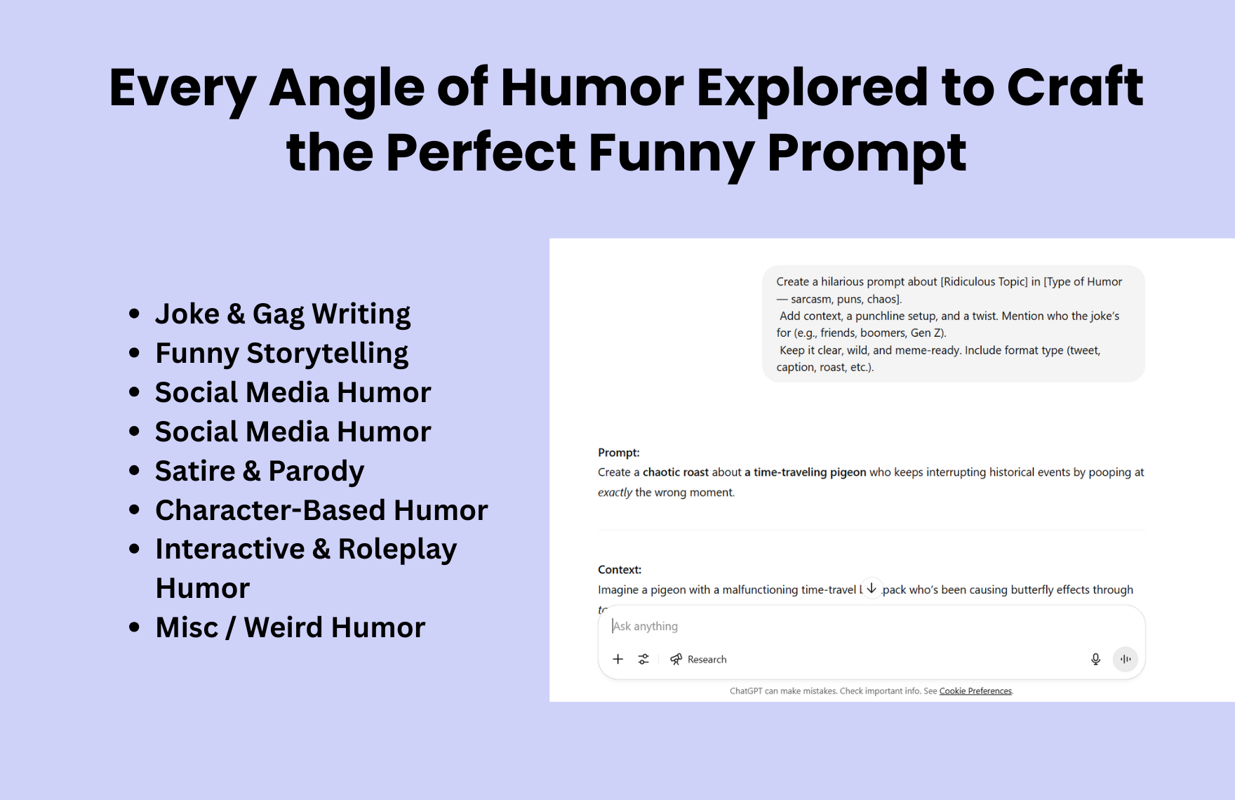 Free Funny ChatGPT Prompts