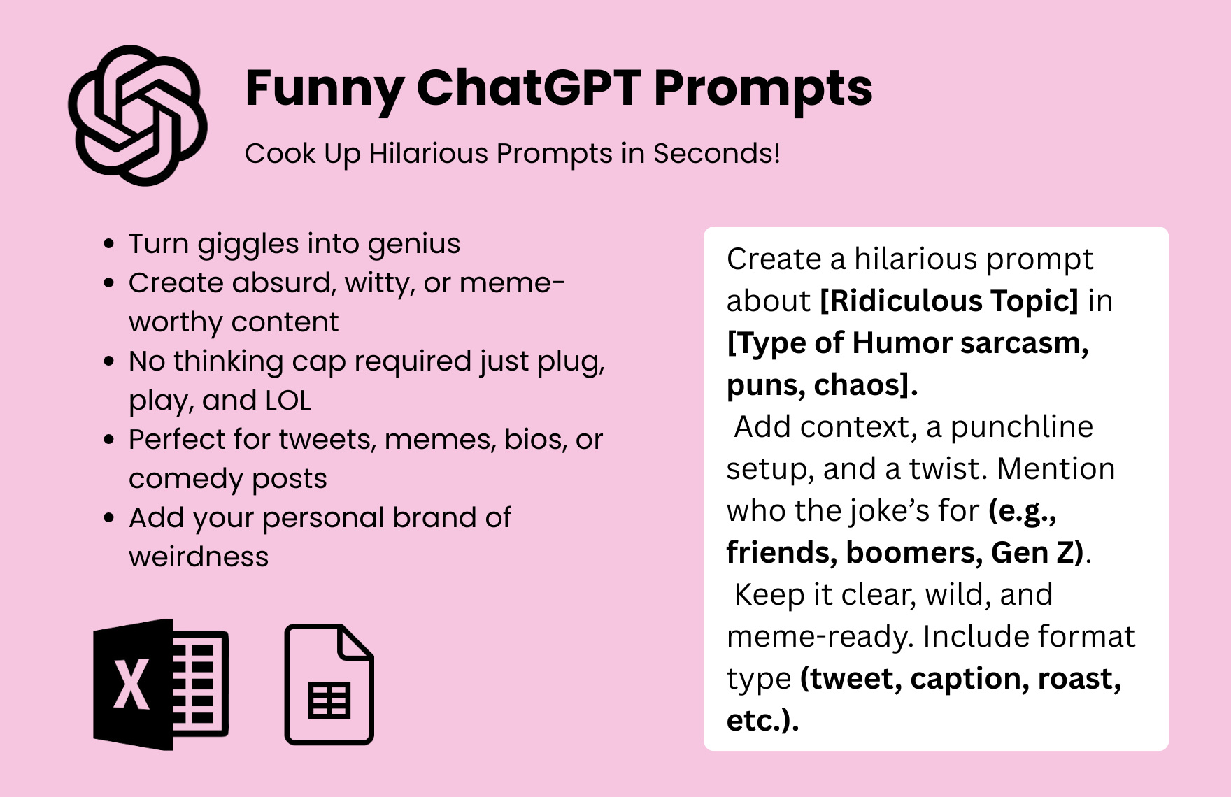 Free Funny ChatGPT Prompts