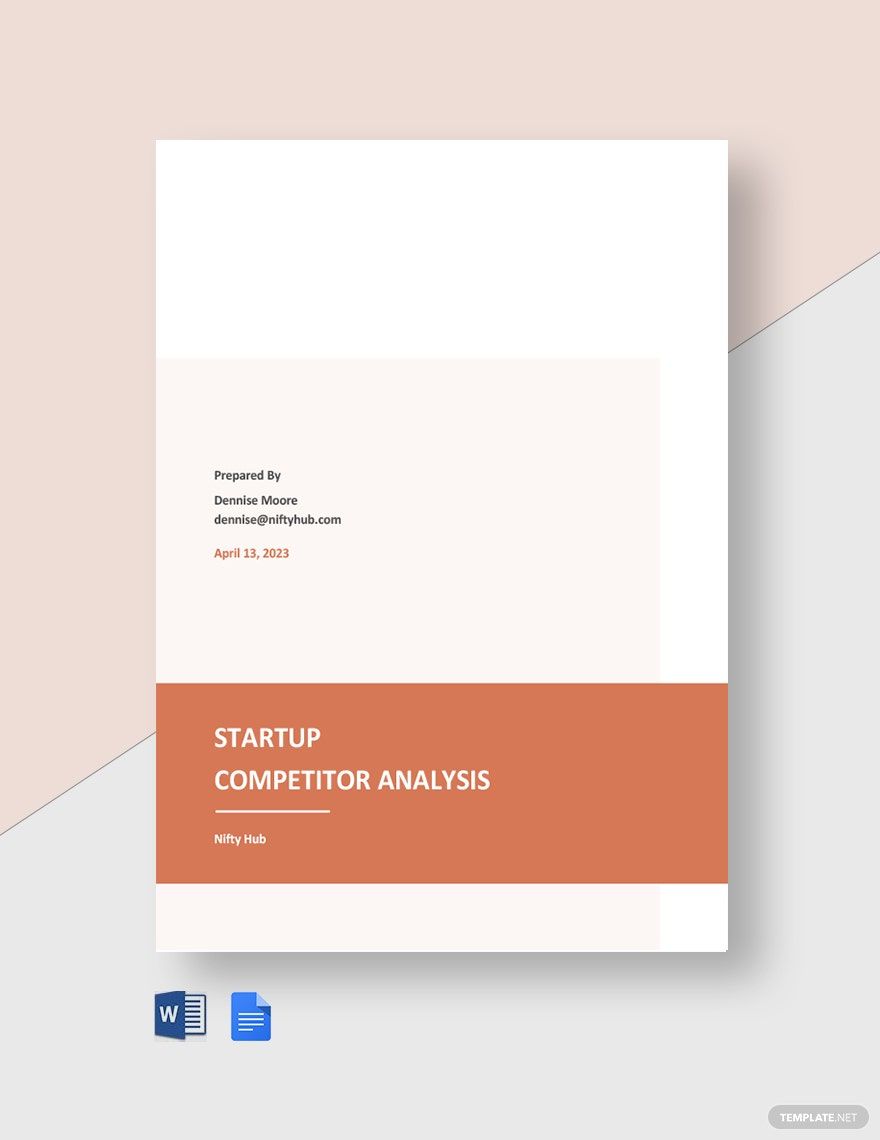 Free Startup Competitor Analysis Template