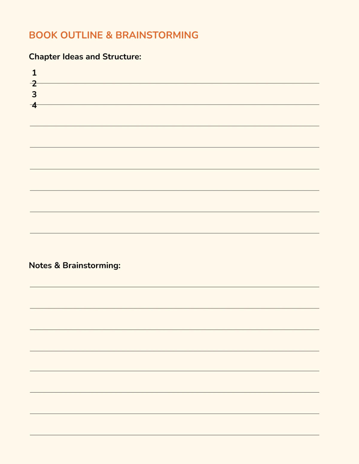 Free Printable Journal Book Planner Template to Edit Online