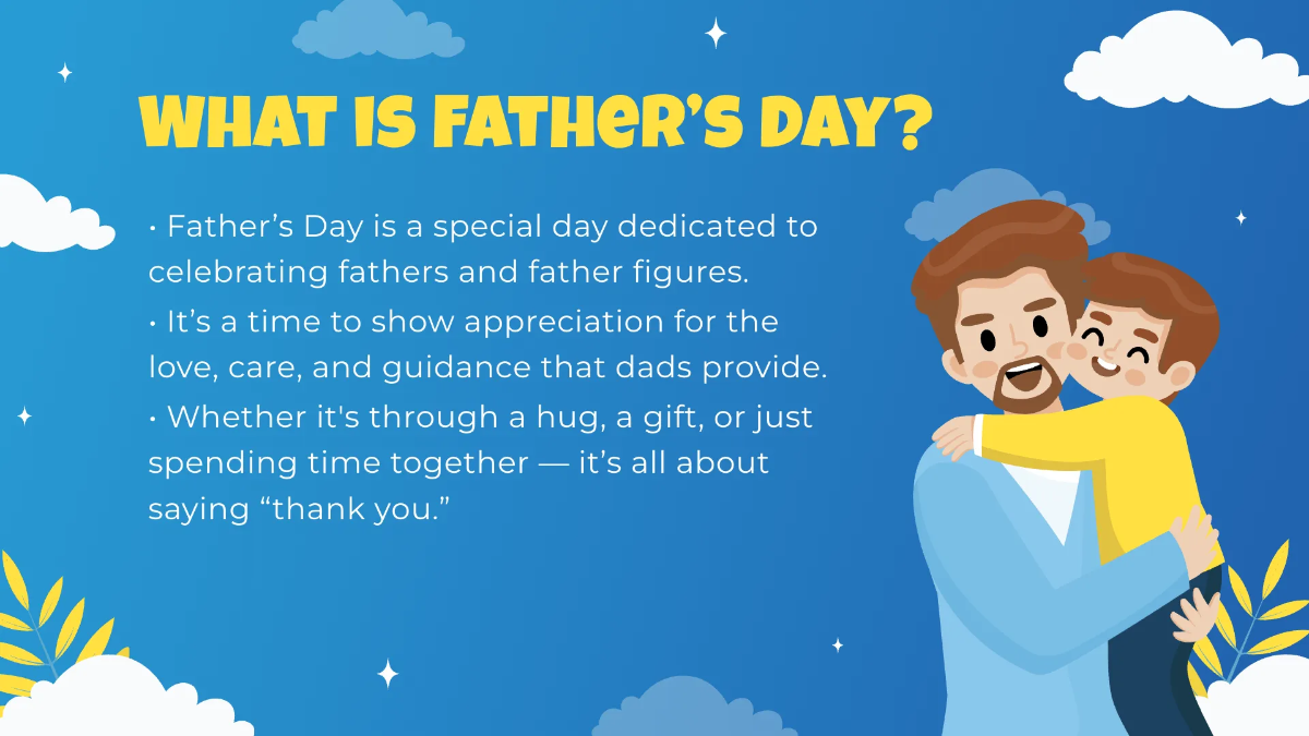 Free Father's Day Presentation Template to Edit Online