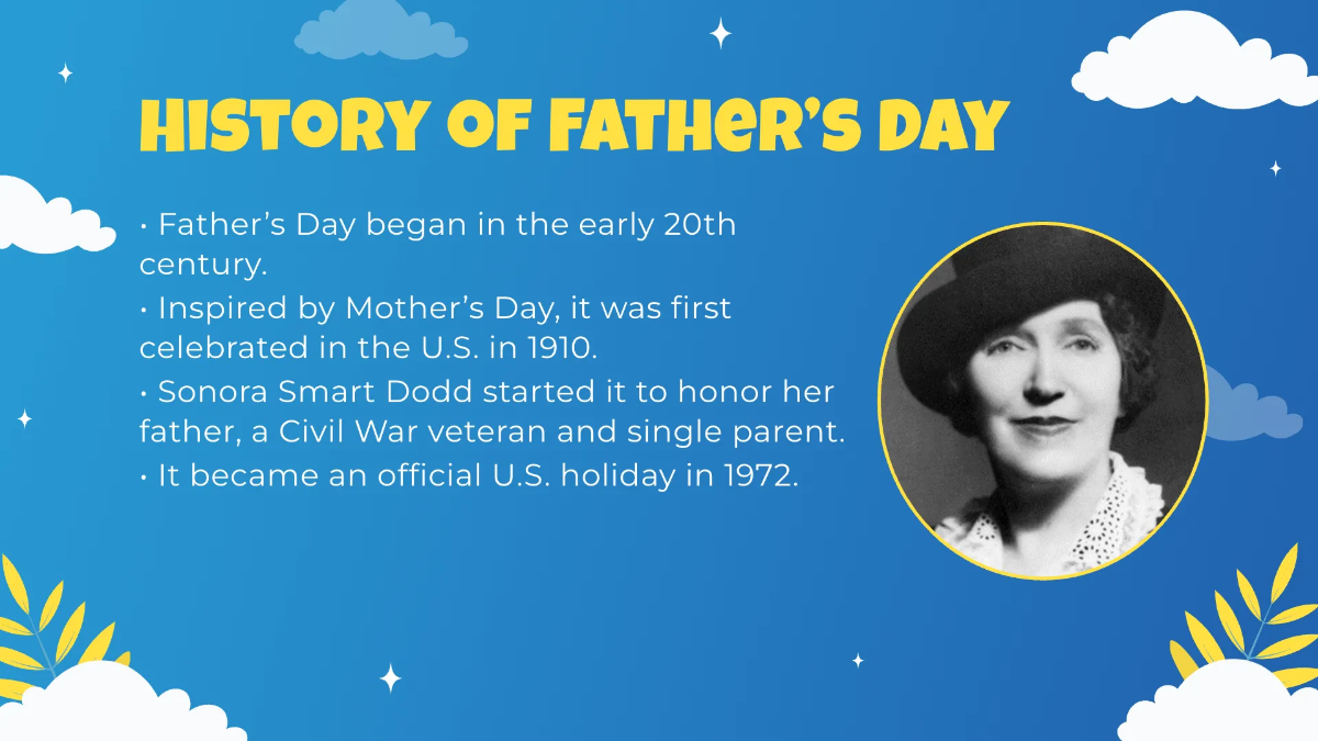 Free Father's Day Presentation Template to Edit Online