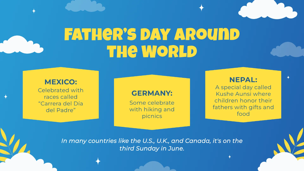 Free Father's Day Presentation Template to Edit Online