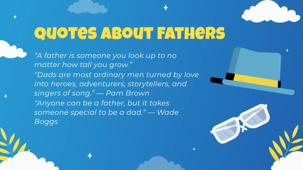 Free Father's Day Presentation Template to Edit Online