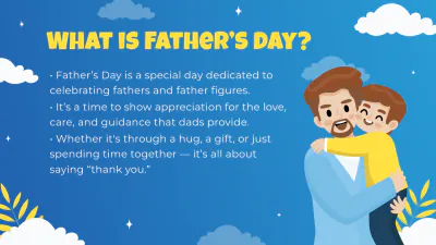 Free Father's Day Presentation Template to Edit Online
