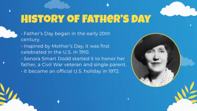 Free Father's Day Presentation Template to Edit Online