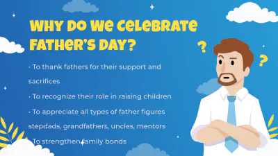 Free Father's Day Presentation Template to Edit Online