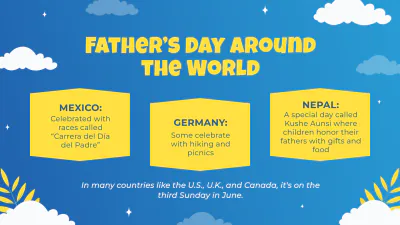 Free Father's Day Presentation Template to Edit Online