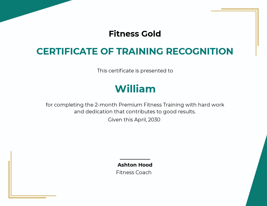 Free Training Certificate PDF Templates, 47+ Download | Template.net