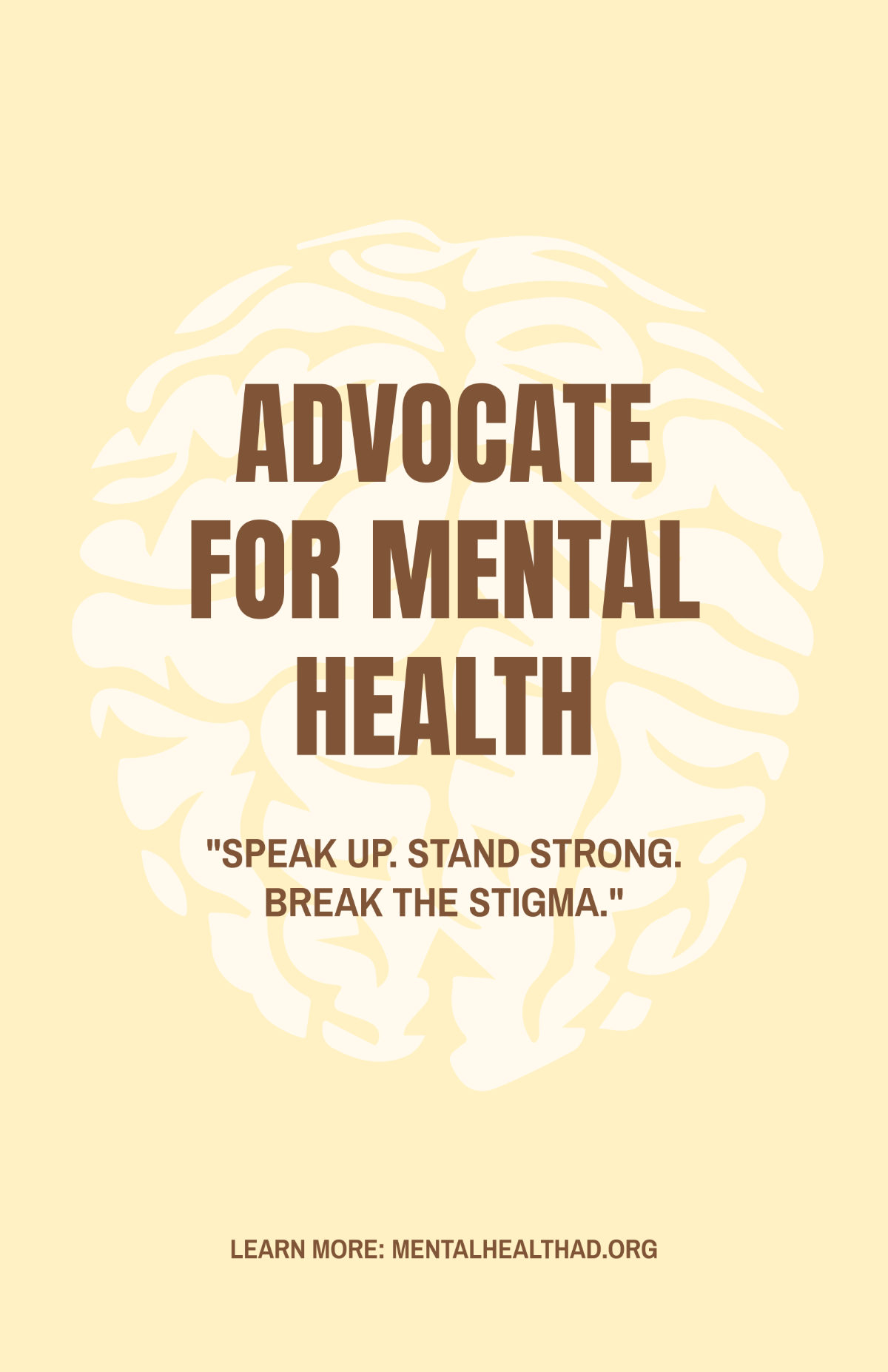 Mental Health Advocacy Poster
