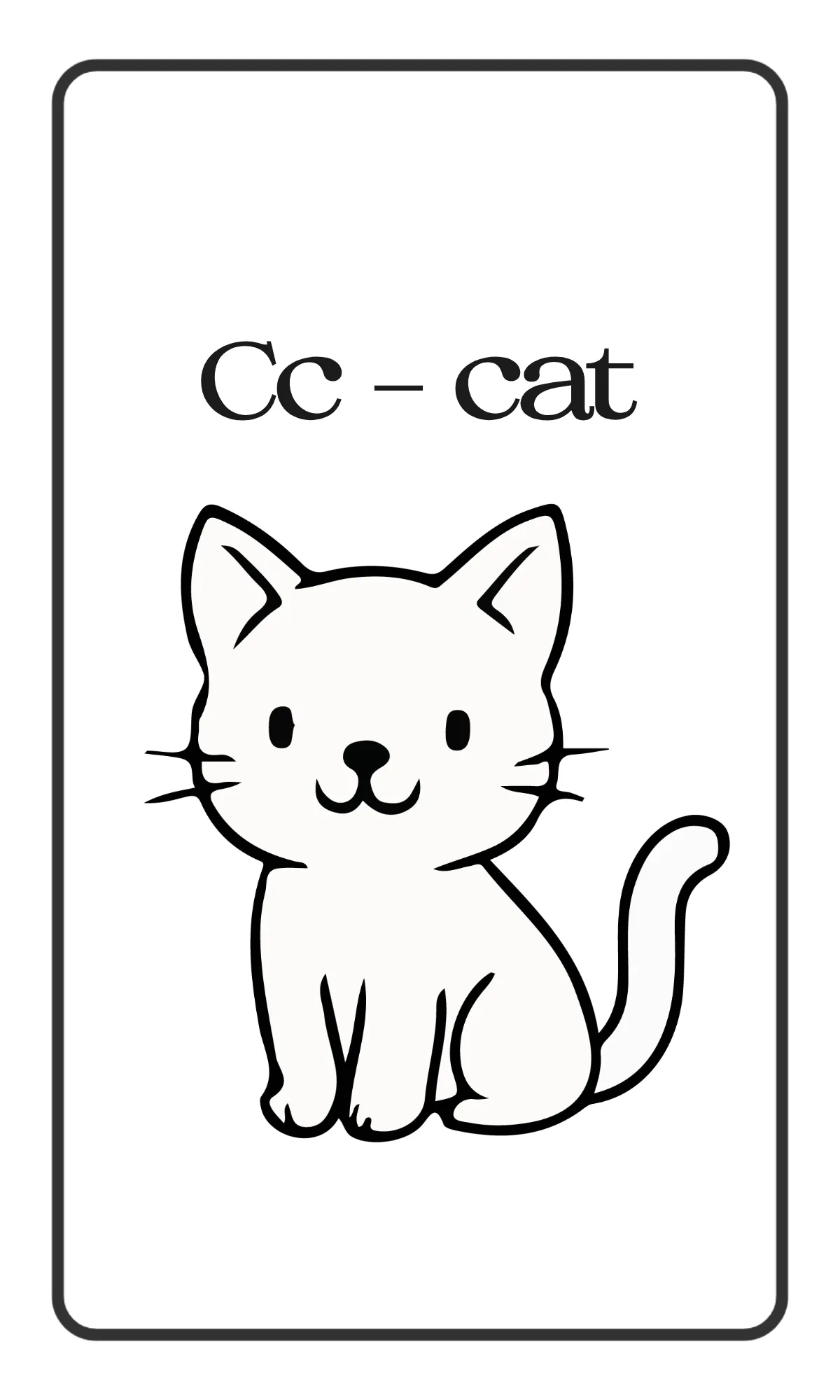 Free Simple Animal Alphabet Flashcards Template to Edit Online