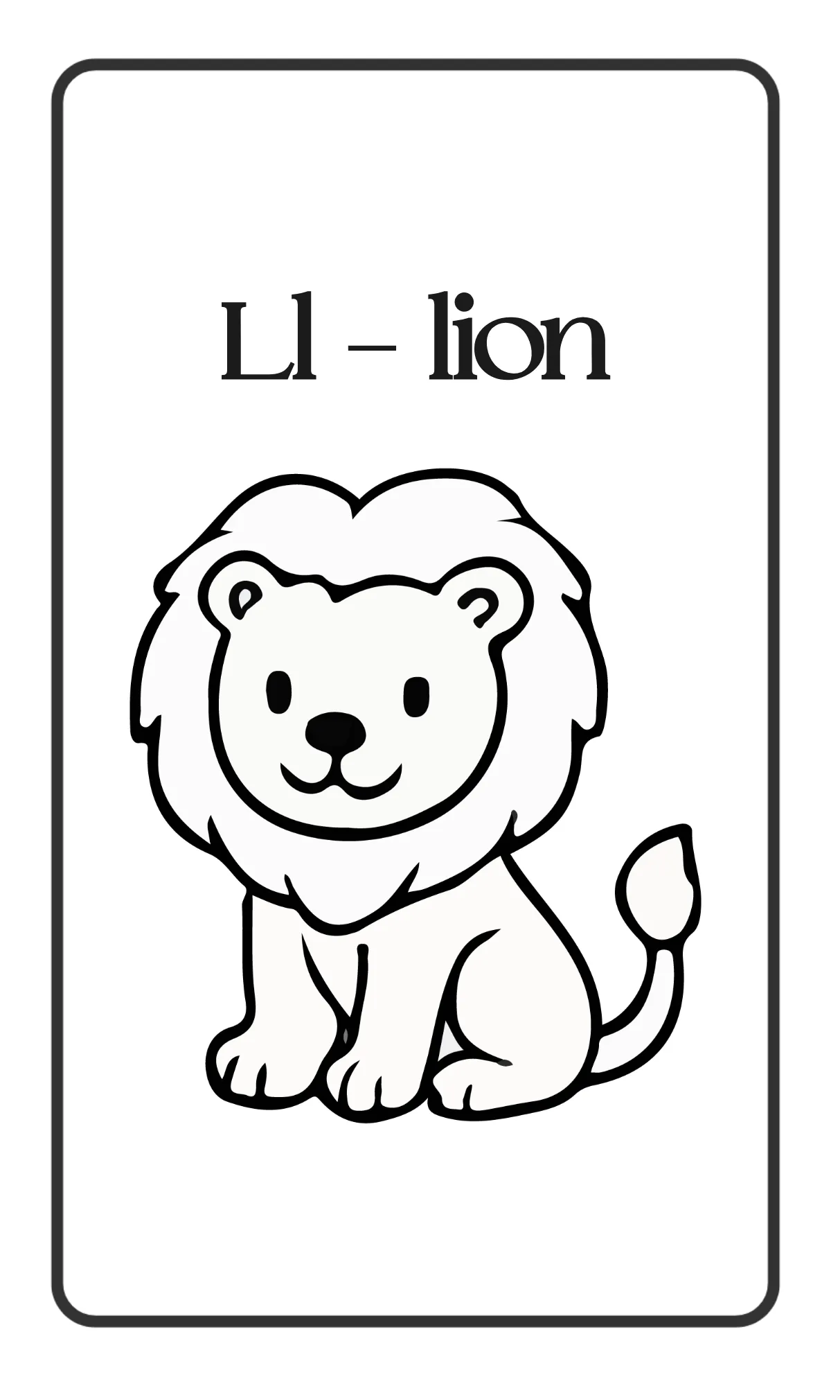 Free Simple Animal Alphabet Flashcards Template to Edit Online