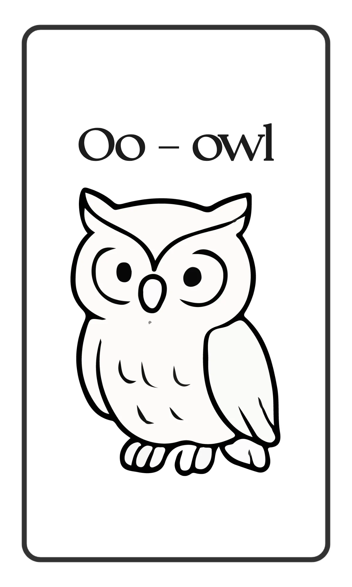 Free Simple Animal Alphabet Flashcards Template to Edit Online