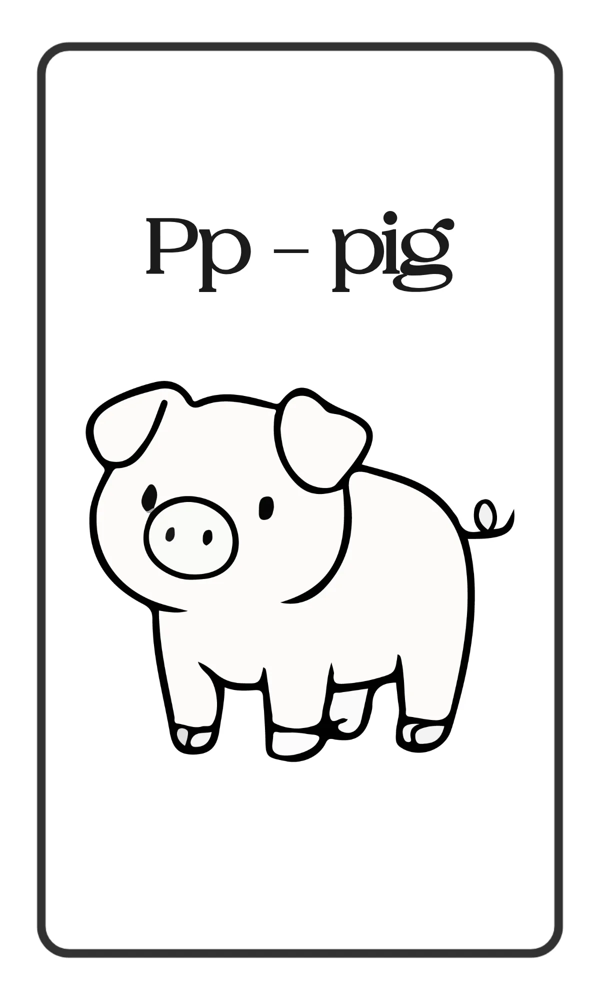 Free Simple Animal Alphabet Flashcards Template to Edit Online