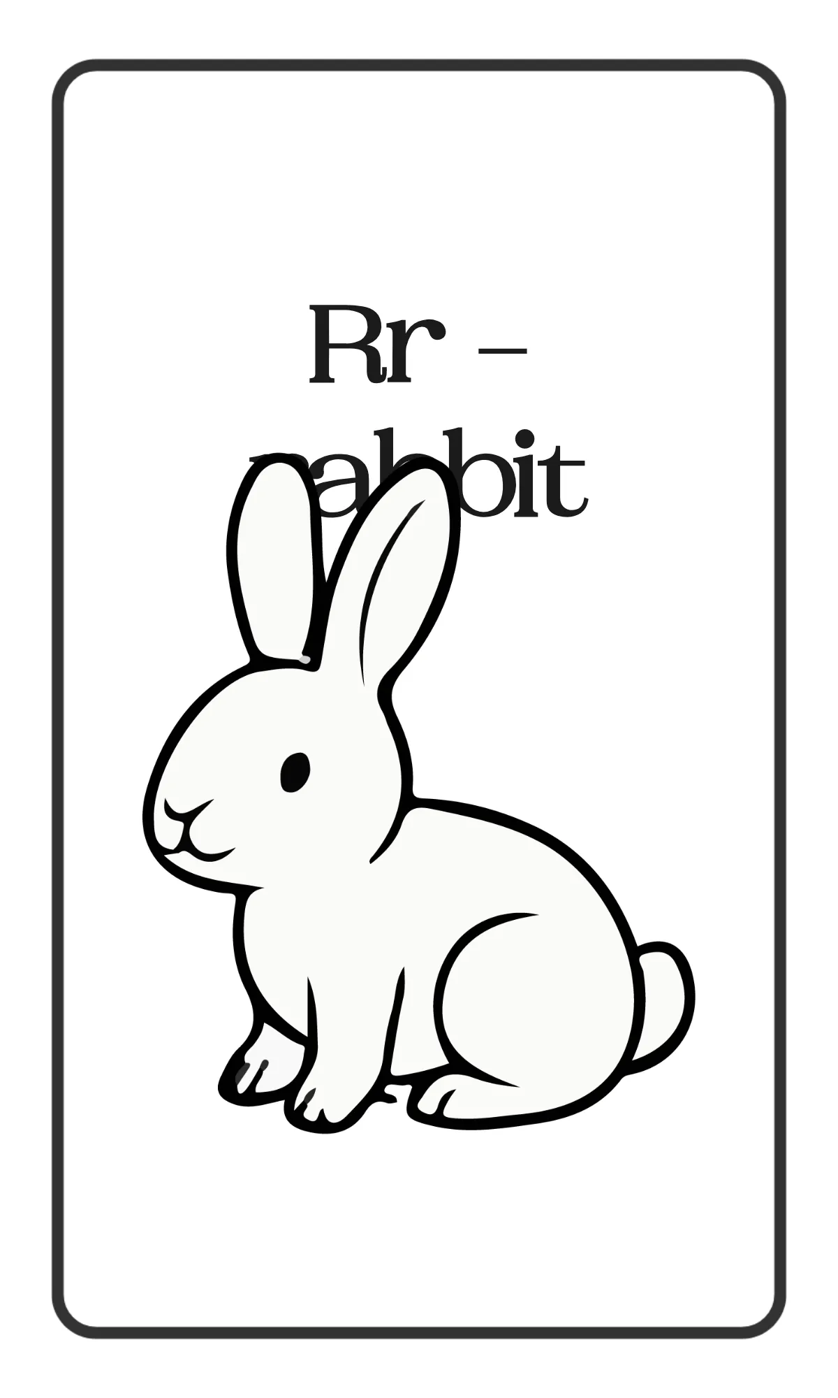 Free Simple Animal Alphabet Flashcards Template to Edit Online