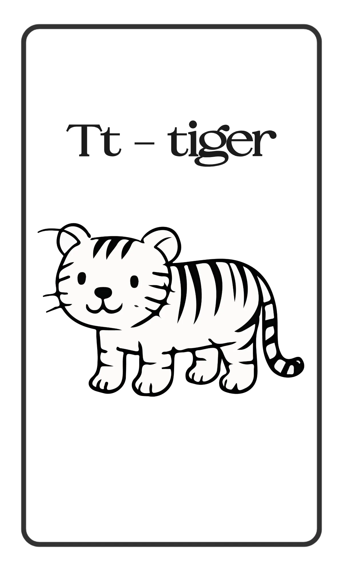 Free Simple Animal Alphabet Flashcards Template to Edit Online