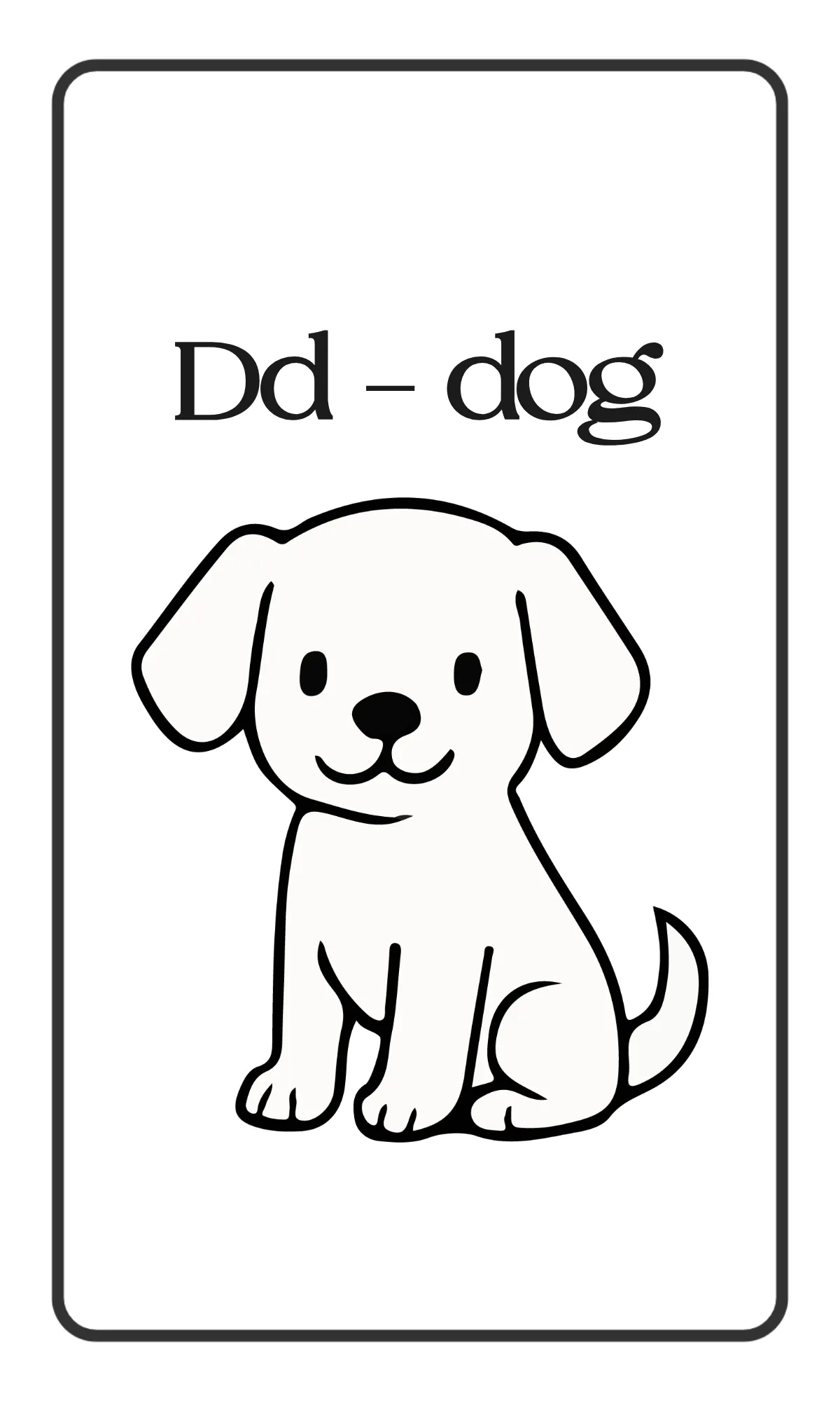 Free Simple Animal Alphabet Flashcards Template to Edit Online