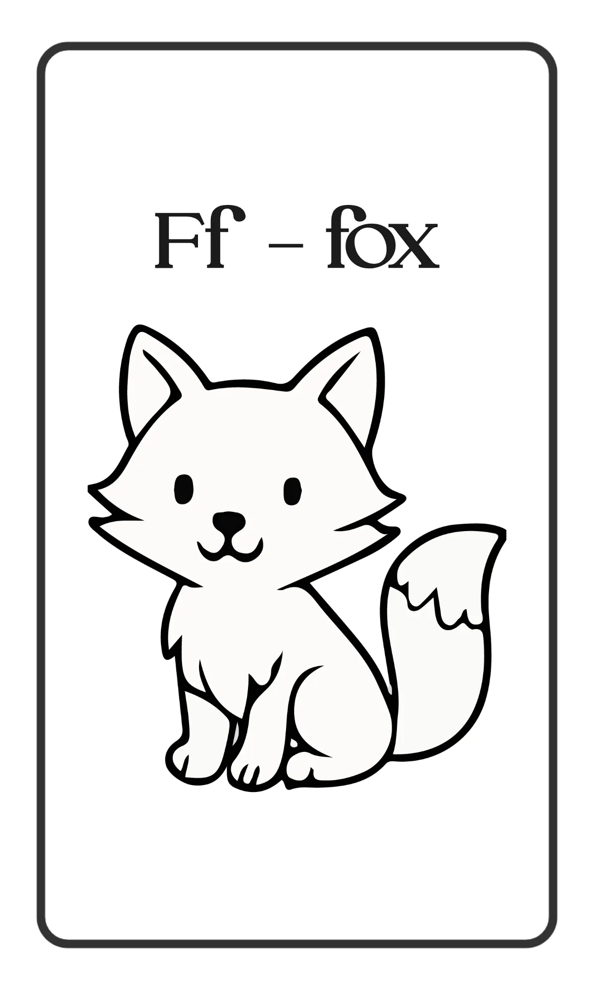 Free Simple Animal Alphabet Flashcards Template to Edit Online