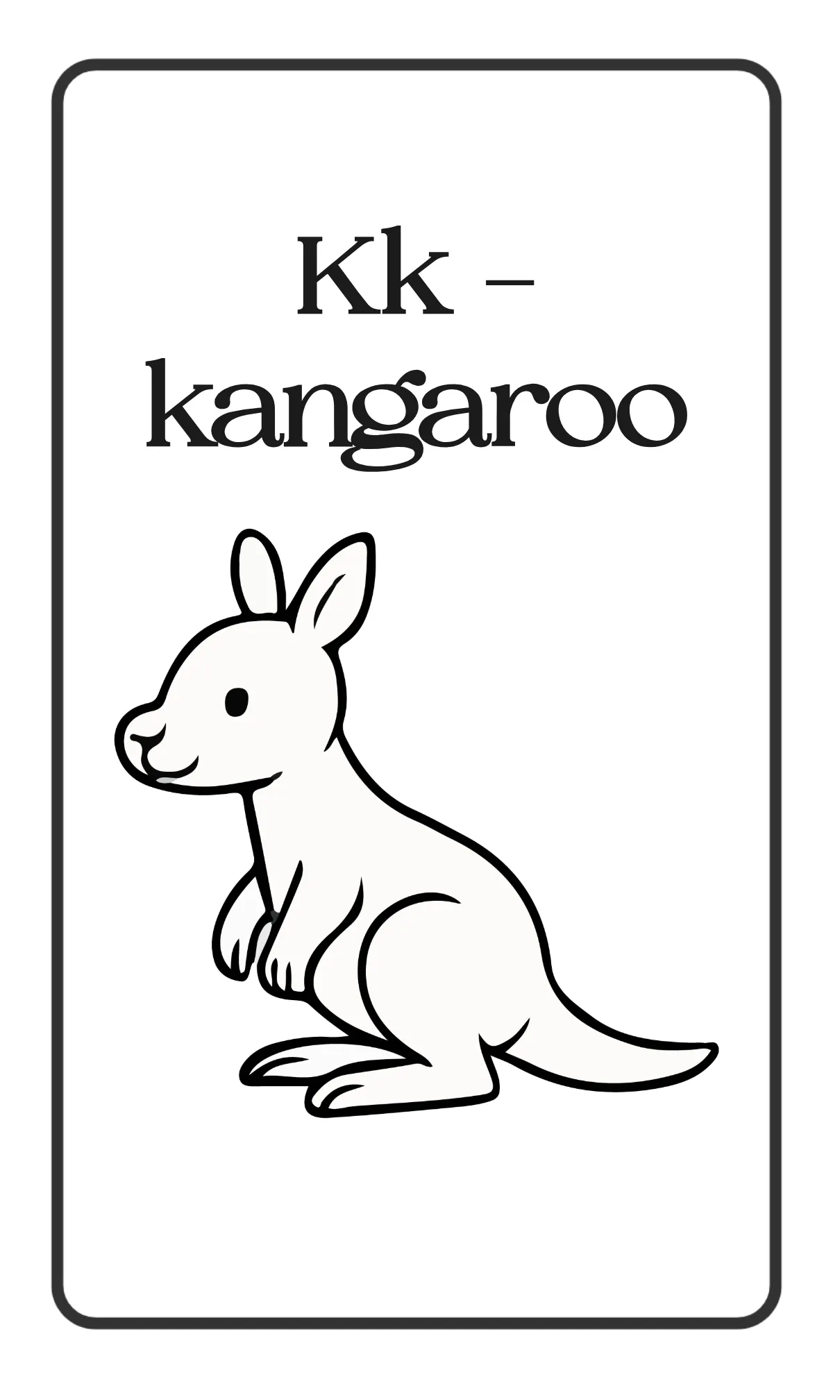 Free Simple Animal Alphabet Flashcards Template to Edit Online