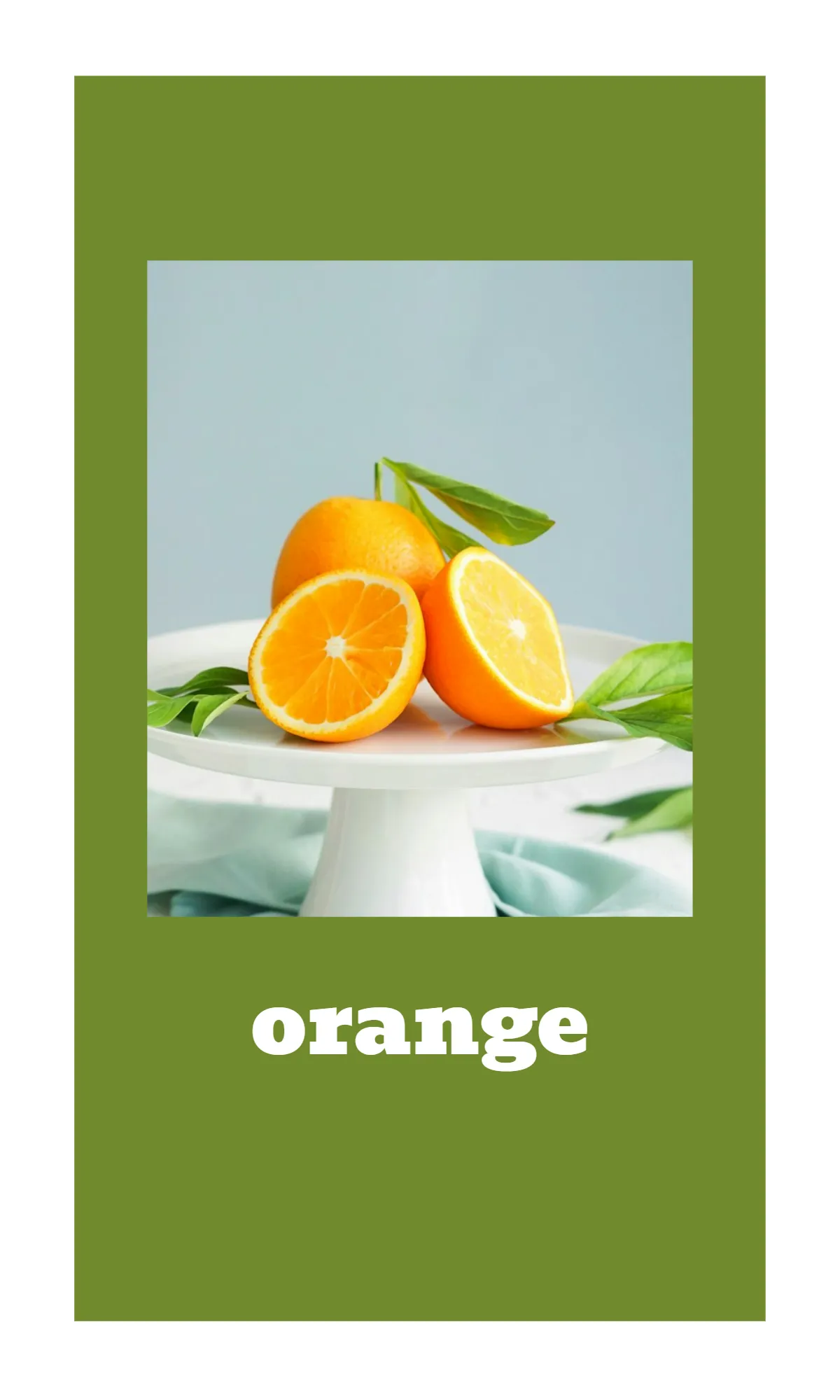 Free Fruit and Vegetable Alphabet Flashcards Template to Edit Online