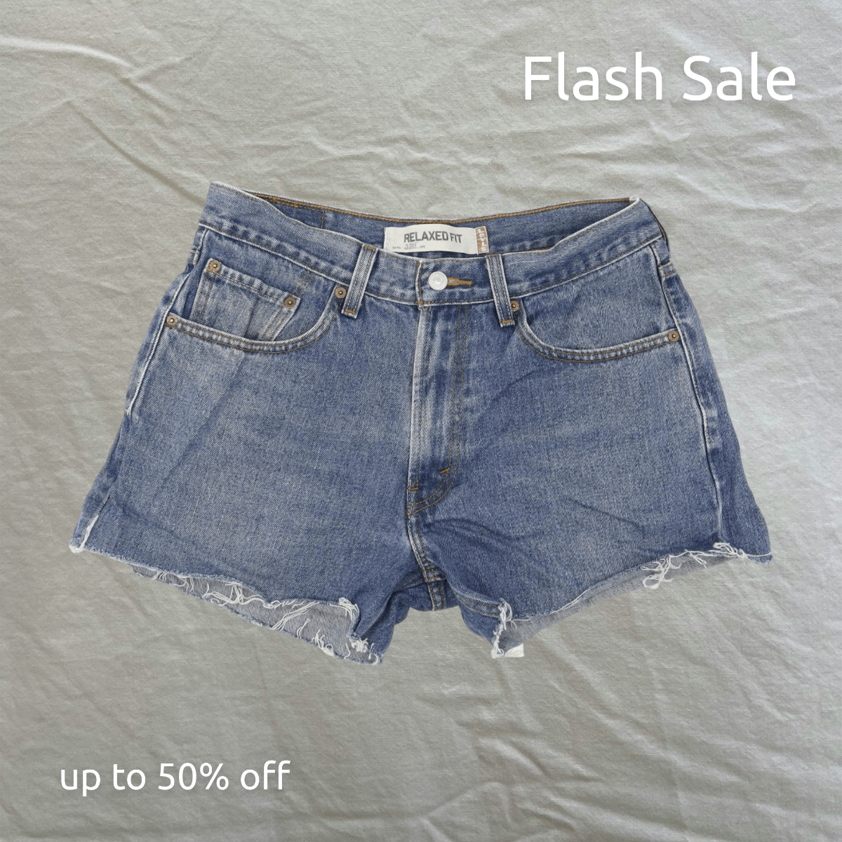Free Jean Shorts Poshmark Photo Template