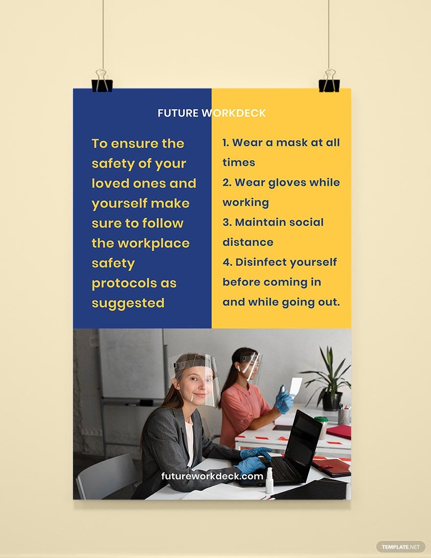 Workplace Safety Poster Template