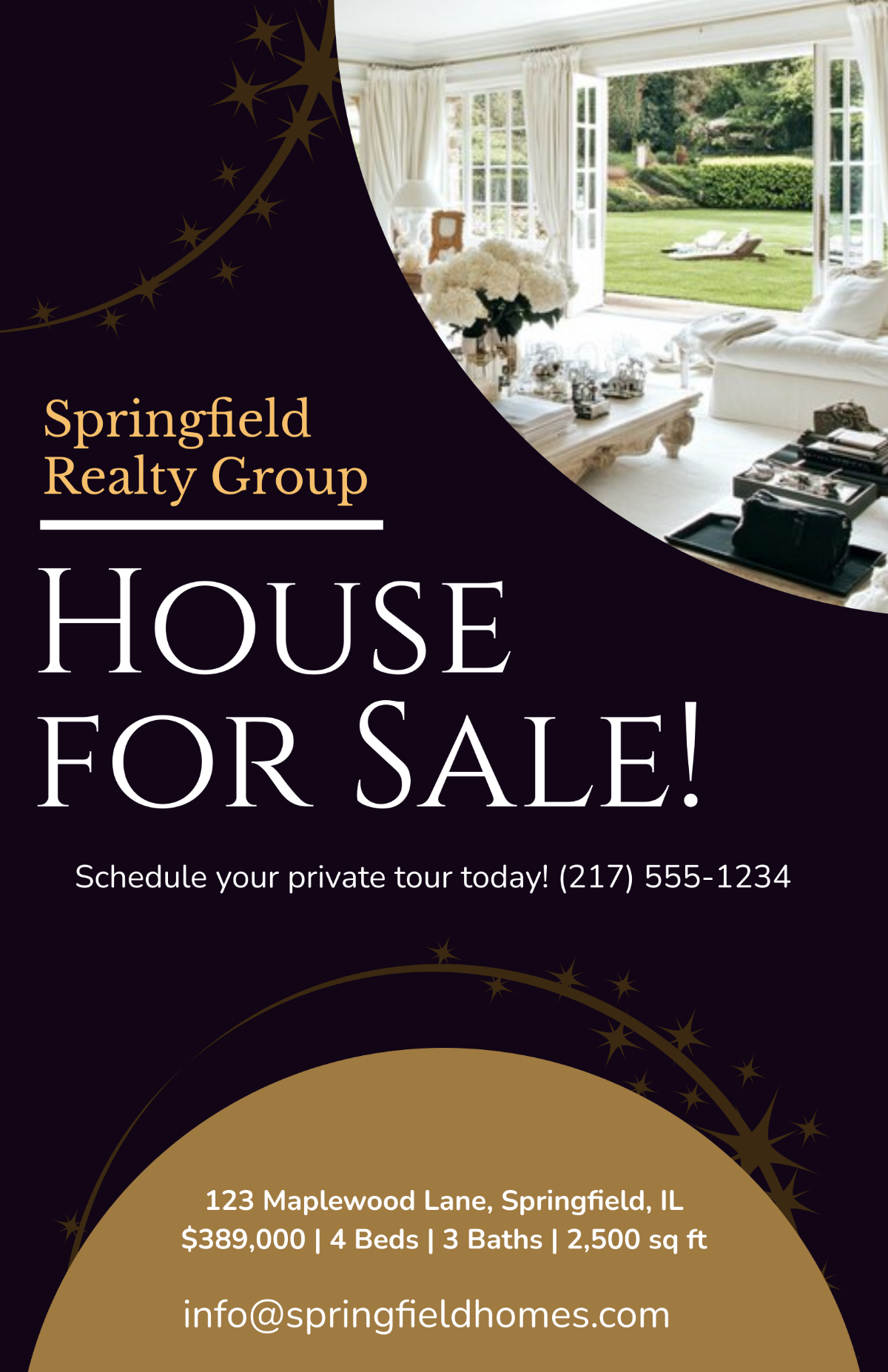 Free Elegant Real Estate Poster Template to Edit Online