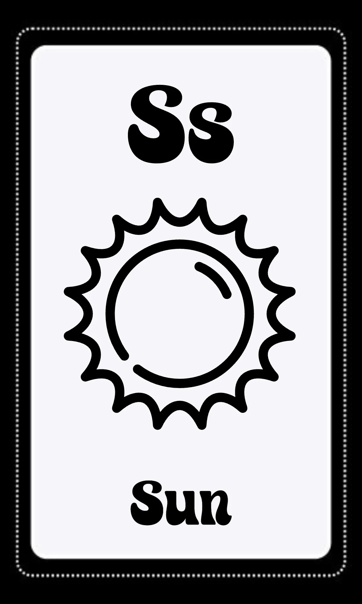 Free Black and White Alphabet Flashcards Template to Edit Online