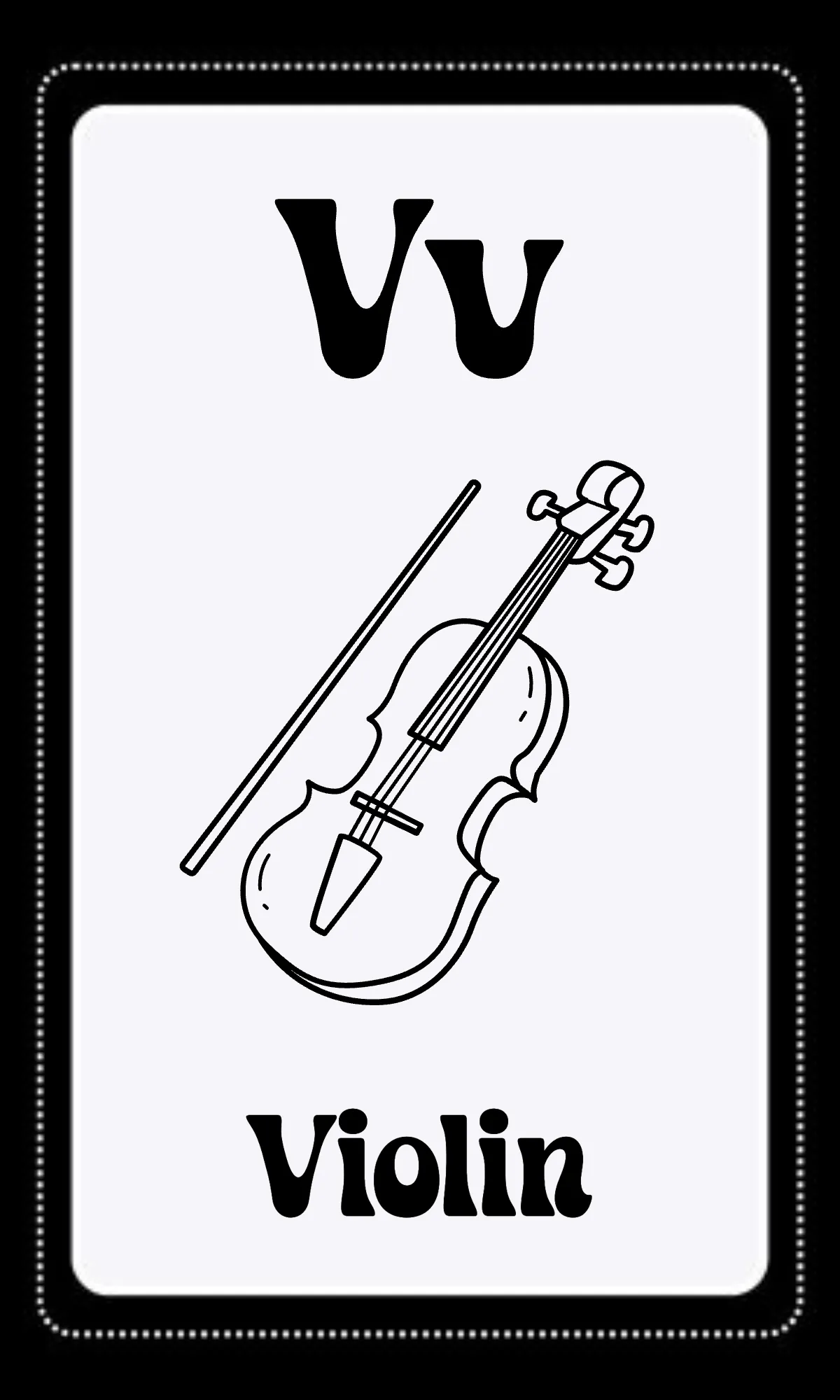 Free Black and White Alphabet Flashcards Template to Edit Online