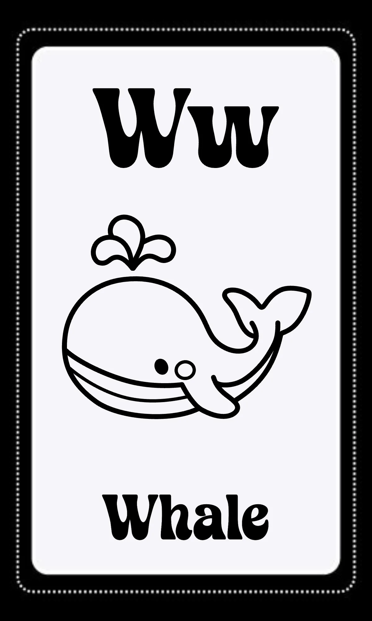 Free Black and White Alphabet Flashcards Template to Edit Online