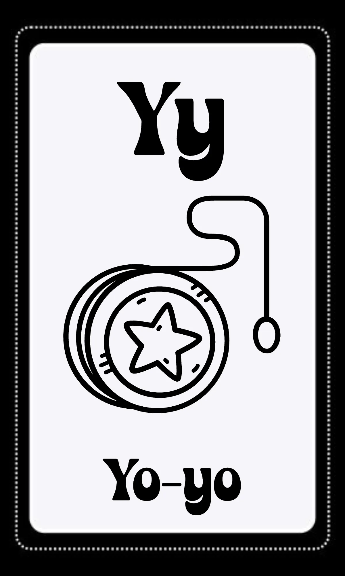 Free Black and White Alphabet Flashcards Template to Edit Online