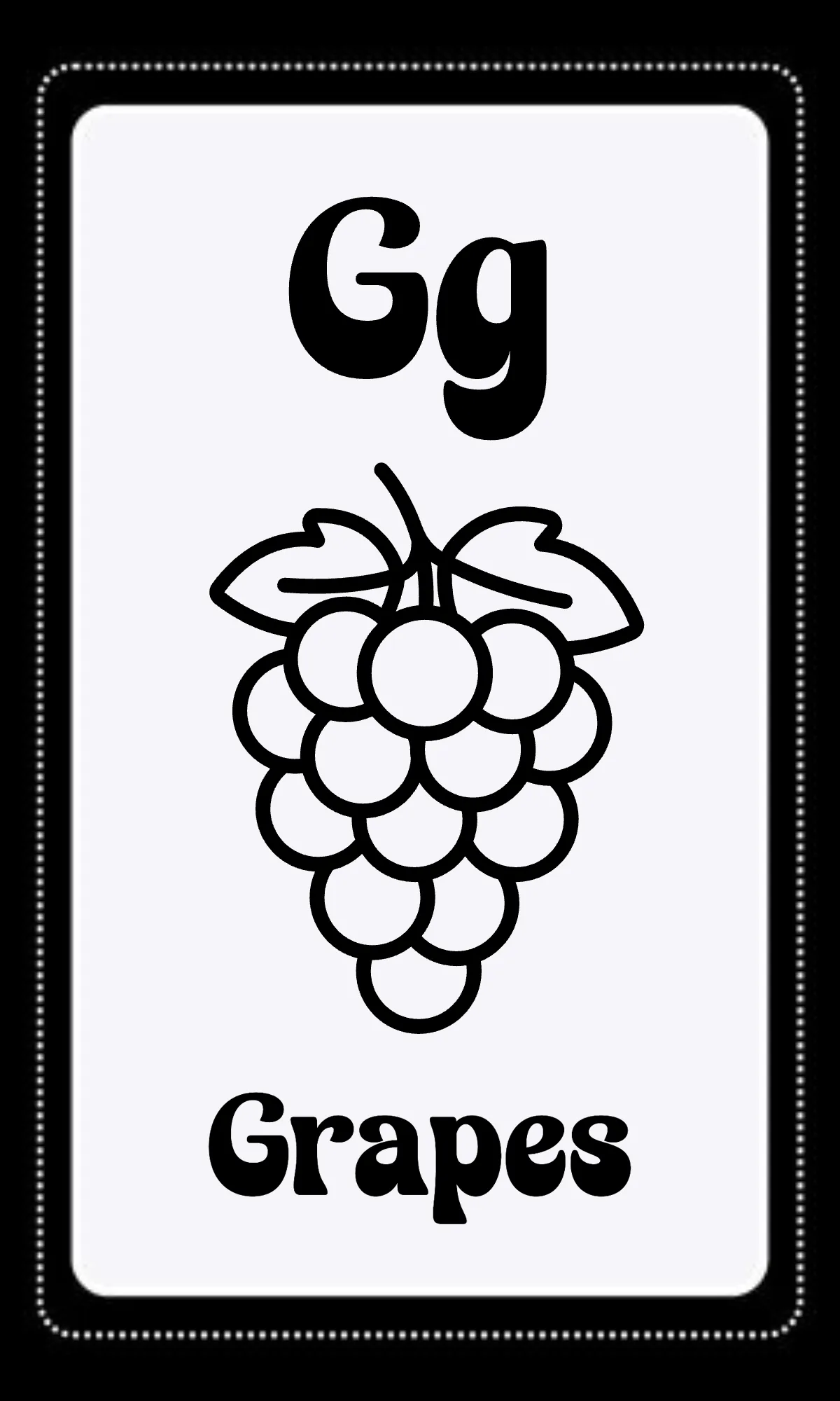 Free Black and White Alphabet Flashcards Template to Edit Online