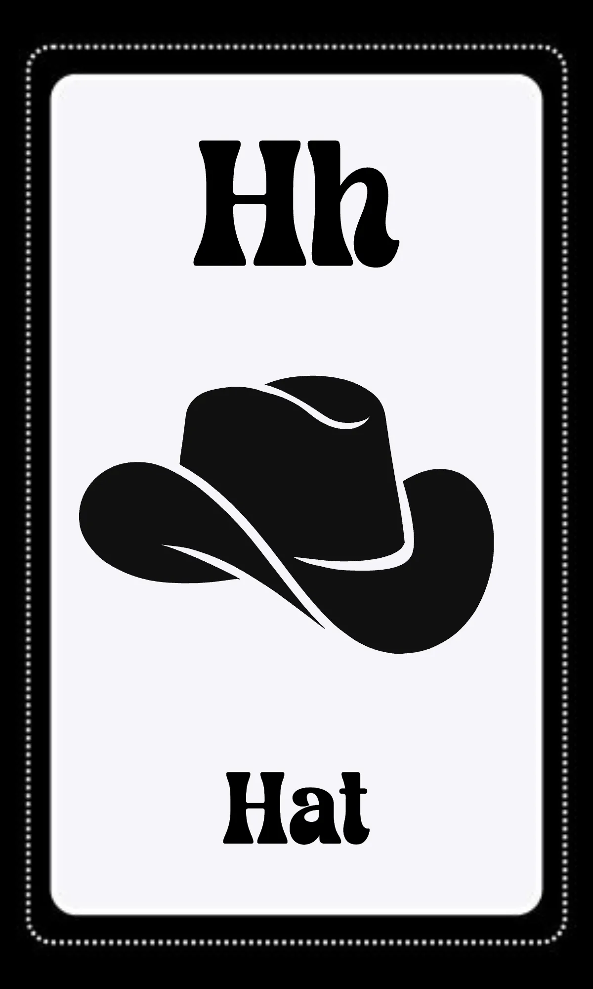 Free Black and White Alphabet Flashcards Template to Edit Online