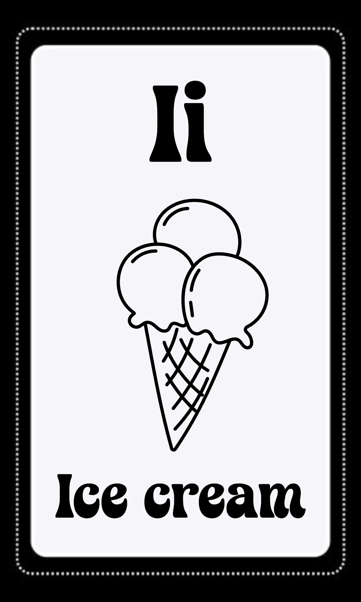 Free Black and White Alphabet Flashcards Template to Edit Online