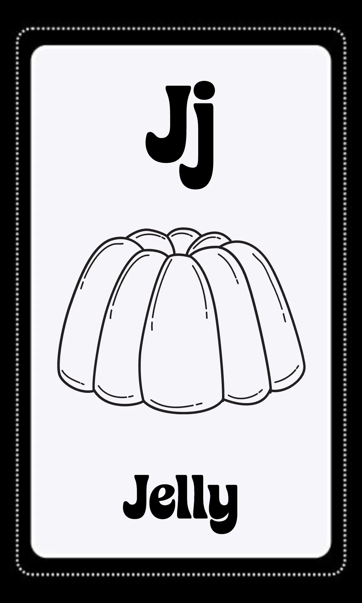 Free Black and White Alphabet Flashcards Template to Edit Online