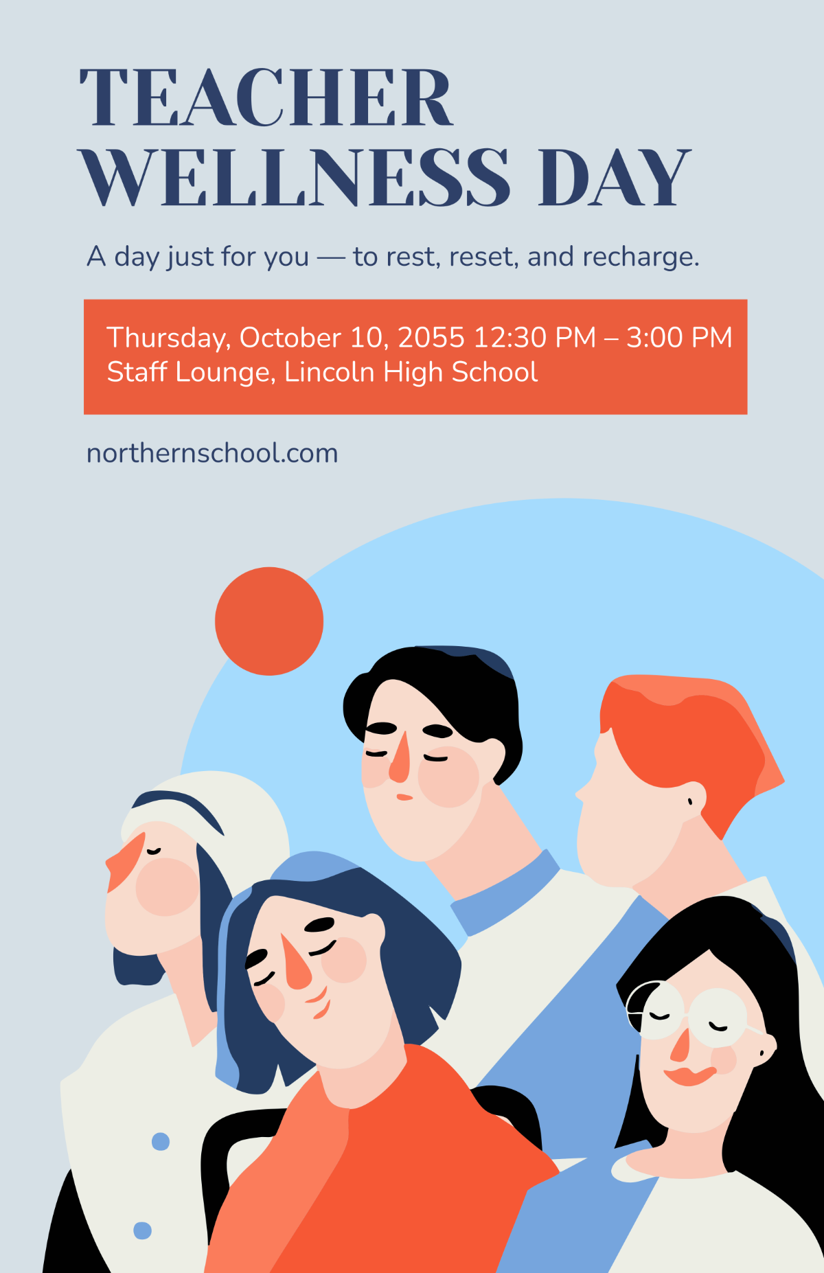 Free Mental Health Poster for Teachers Template