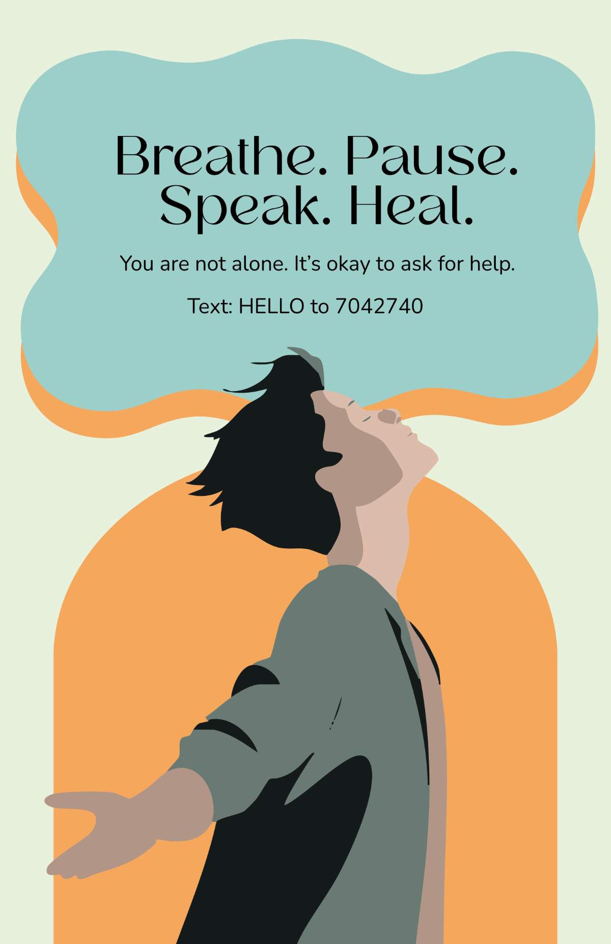 Minimalist Mental Health Poster