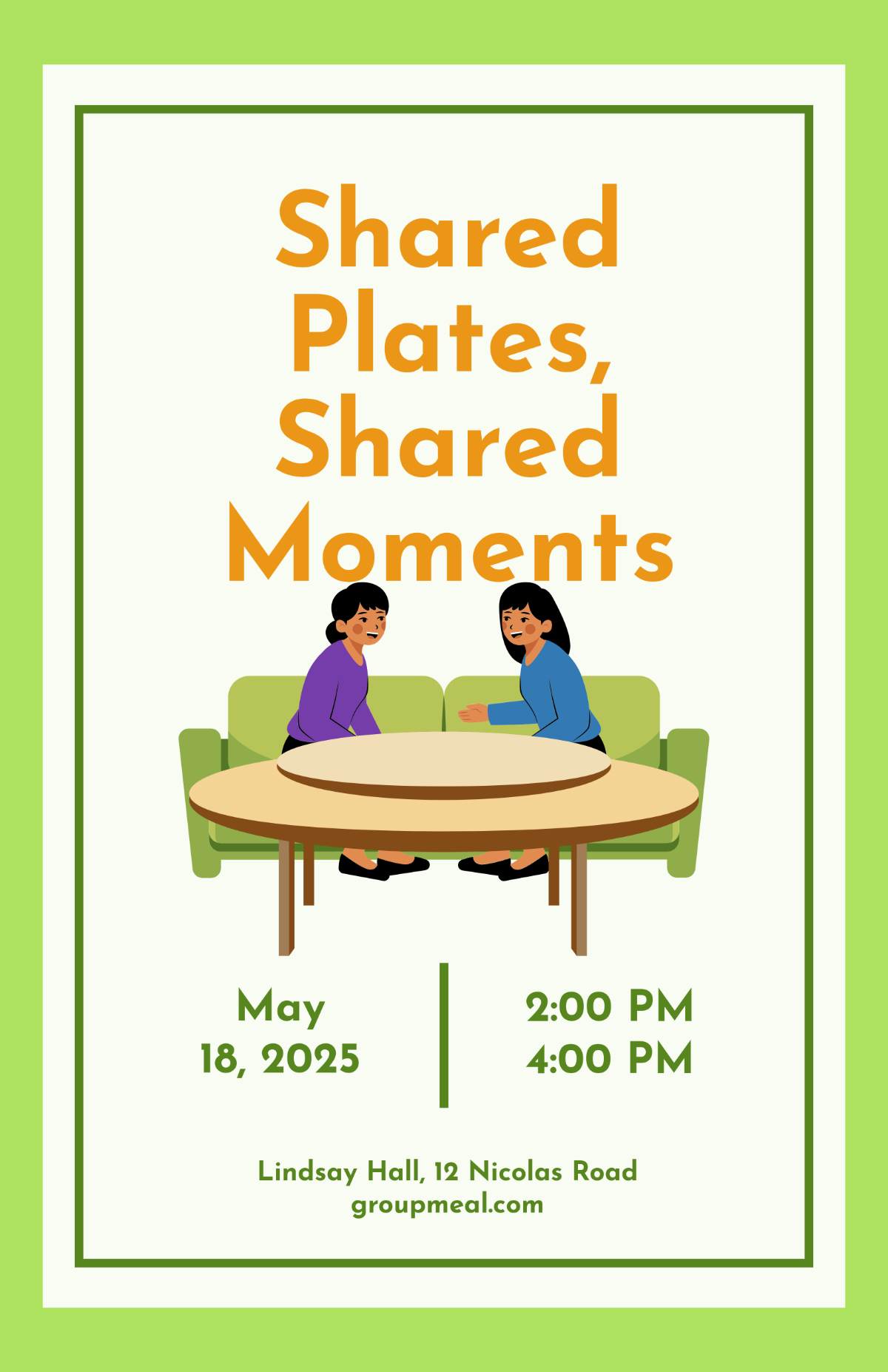 Free Restaurant Group Meal Poster to Edit Online