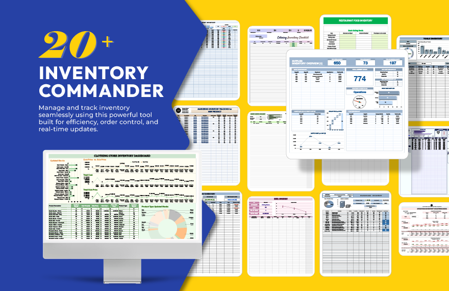 20+  Inventory Commander Template Bundle