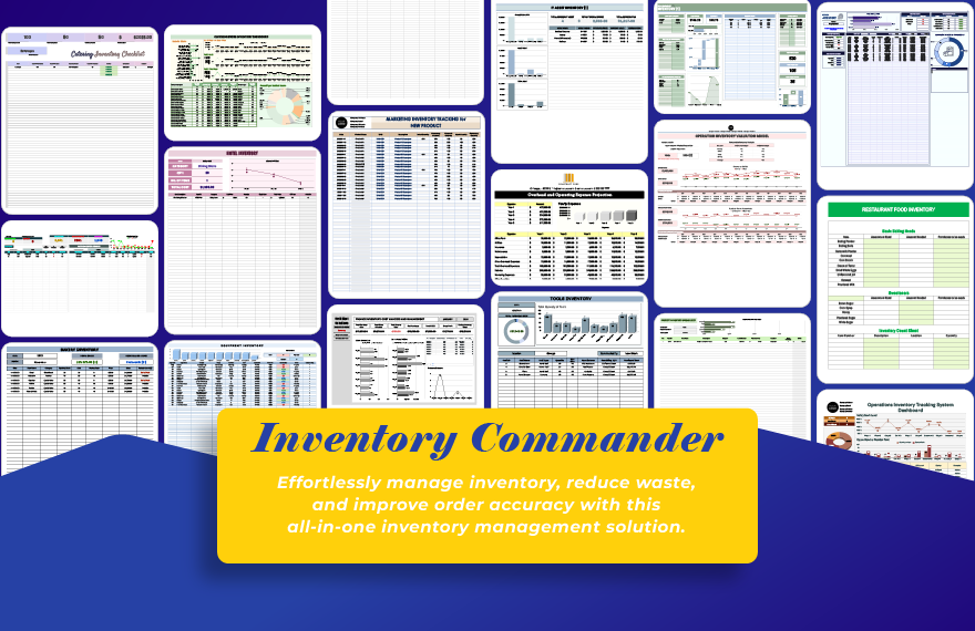 20+  Inventory Commander Template Bundle