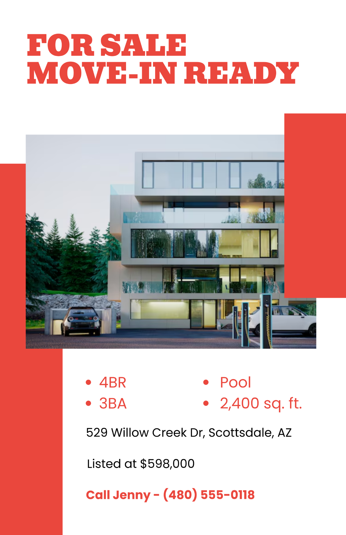 Free Real Estate Poster for Sale Template to Edit Online