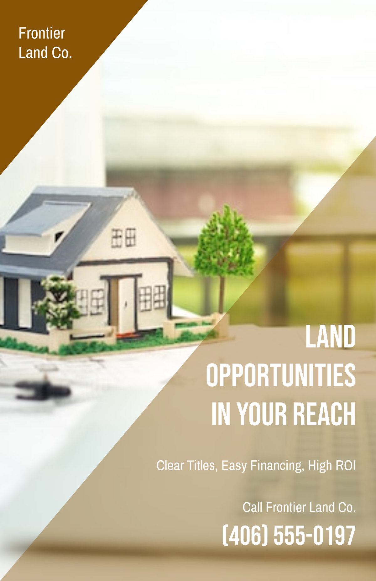 Free Land Real Estate Editable  Poster Template to Edit Online