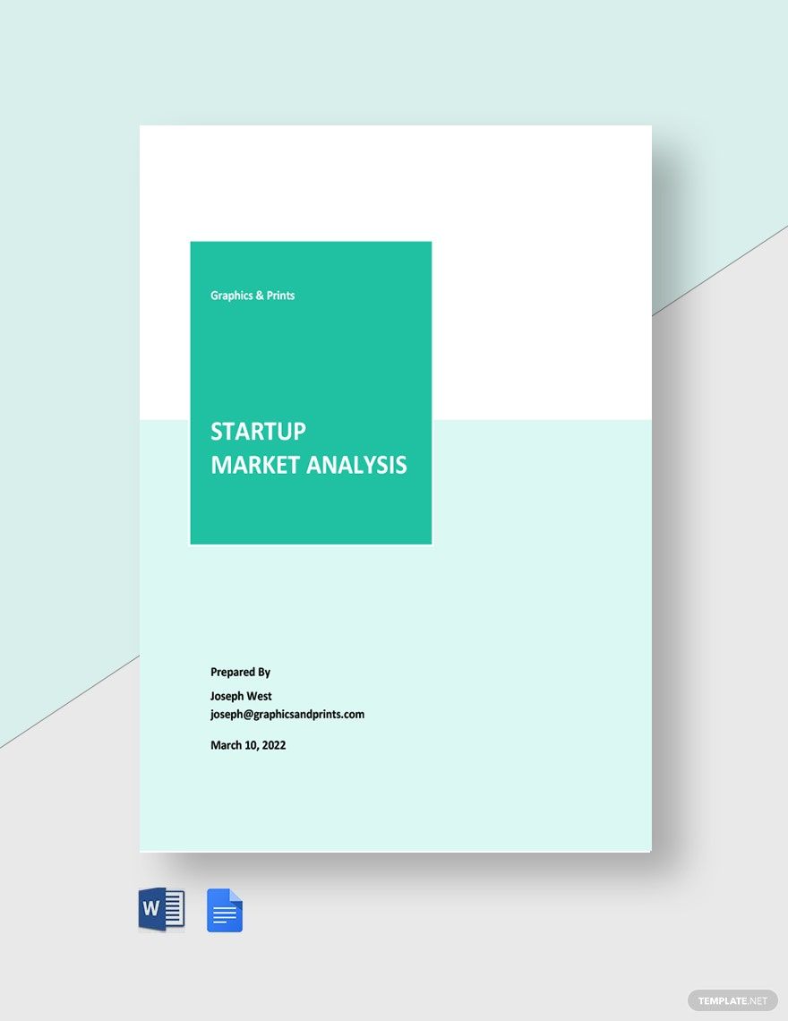 Startup Market Analysis Template in Word, Google Docs