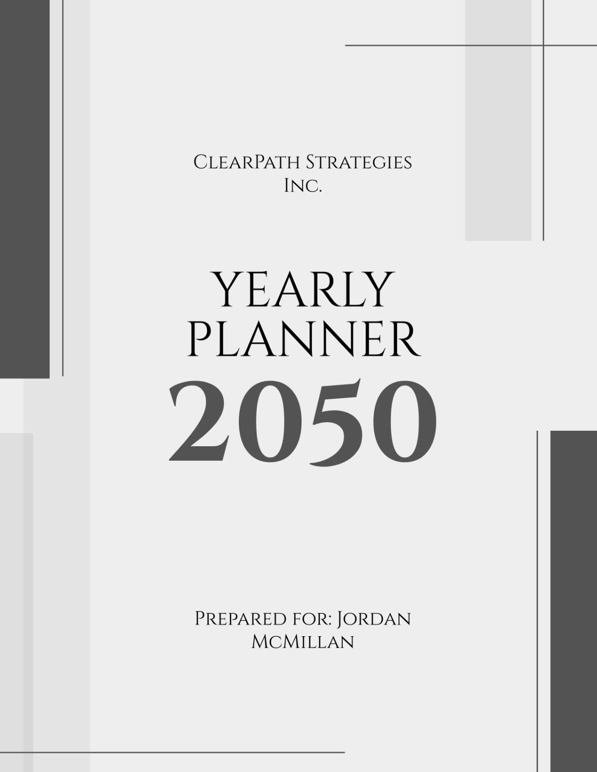Free Yearly Planner Cover Template to Edit Online