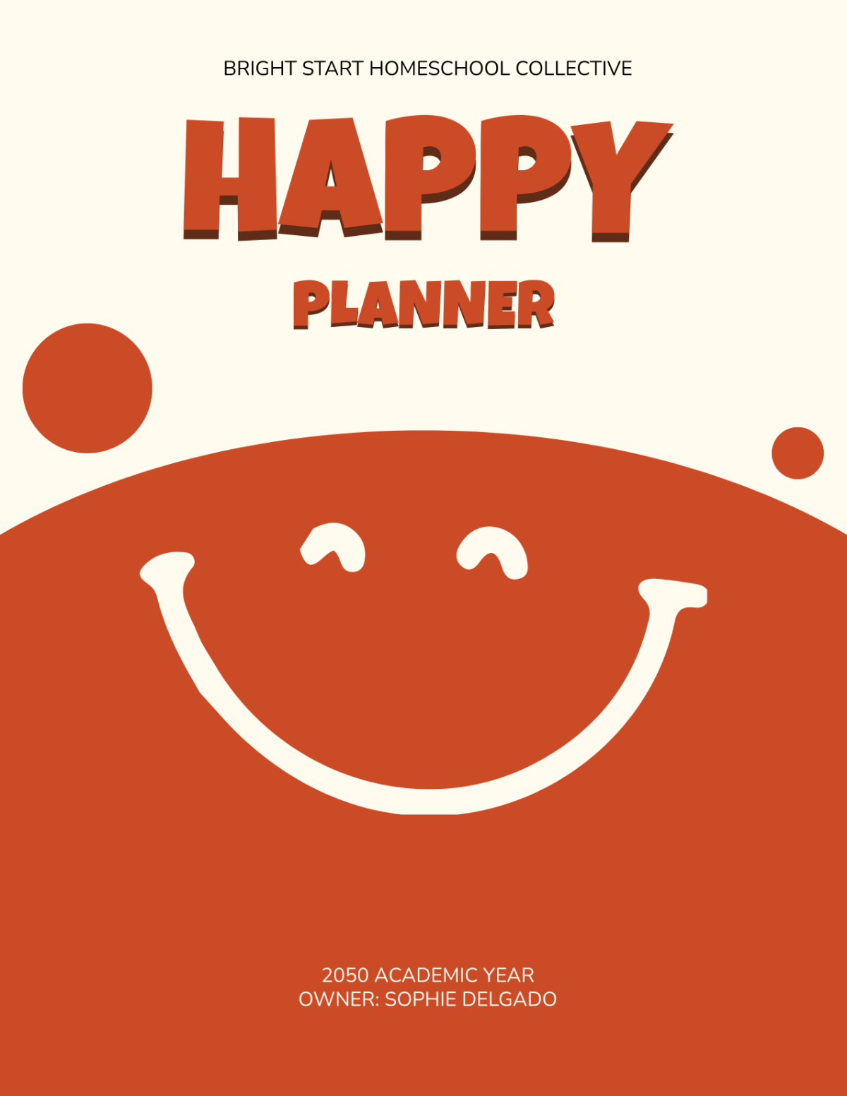 Free Happy Planner Cover Template to Edit Online