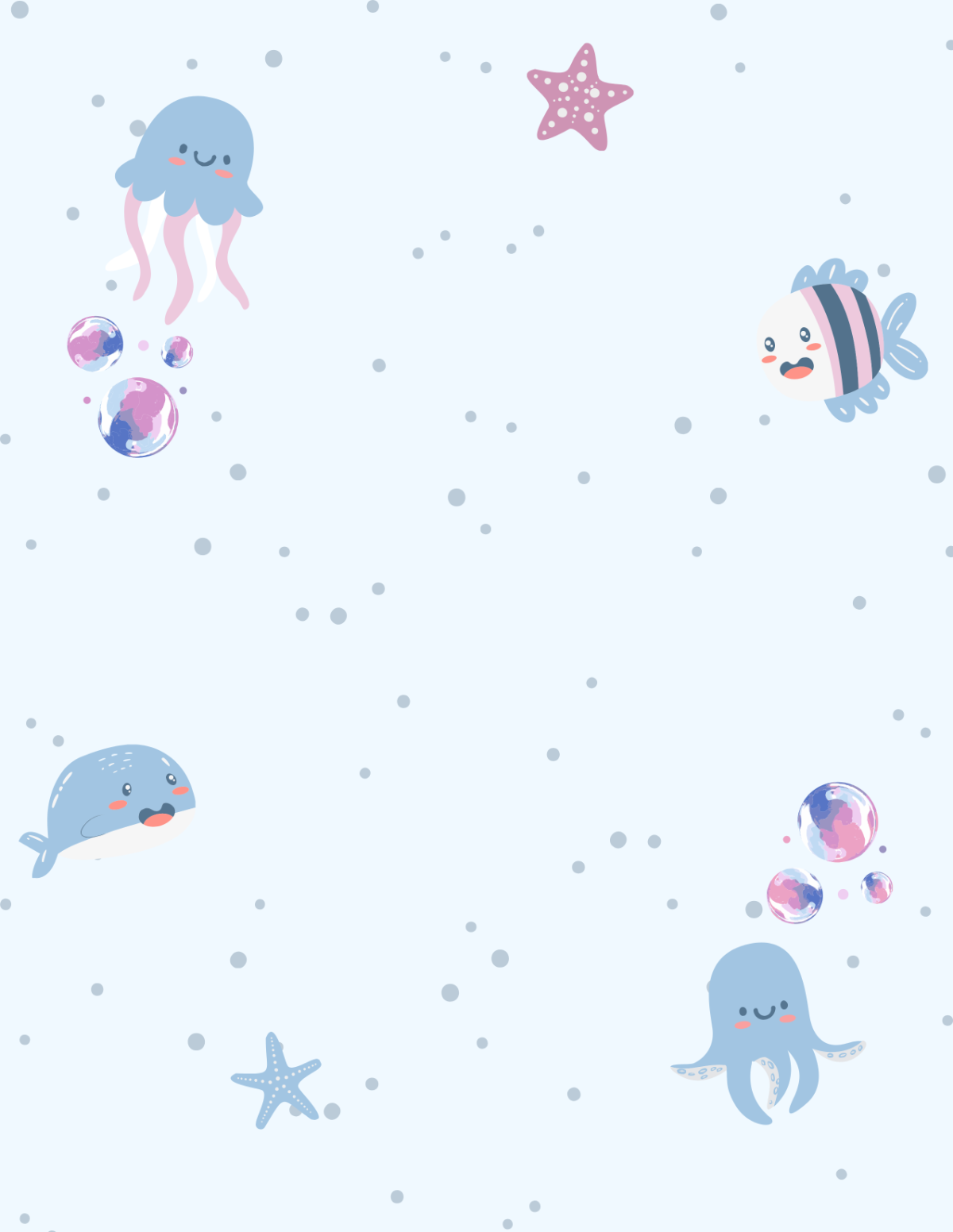 Free Cute Background Planner Cover Template to Edit Online