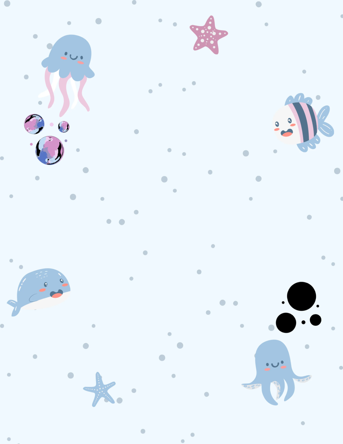 Free Cute Background Planner Cover Template to Edit Online