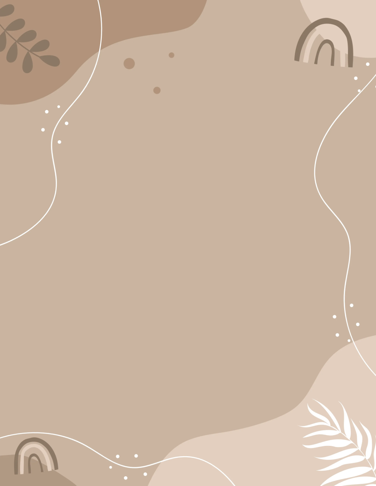 Free Boho Brown Planner Cover Template to Edit Online