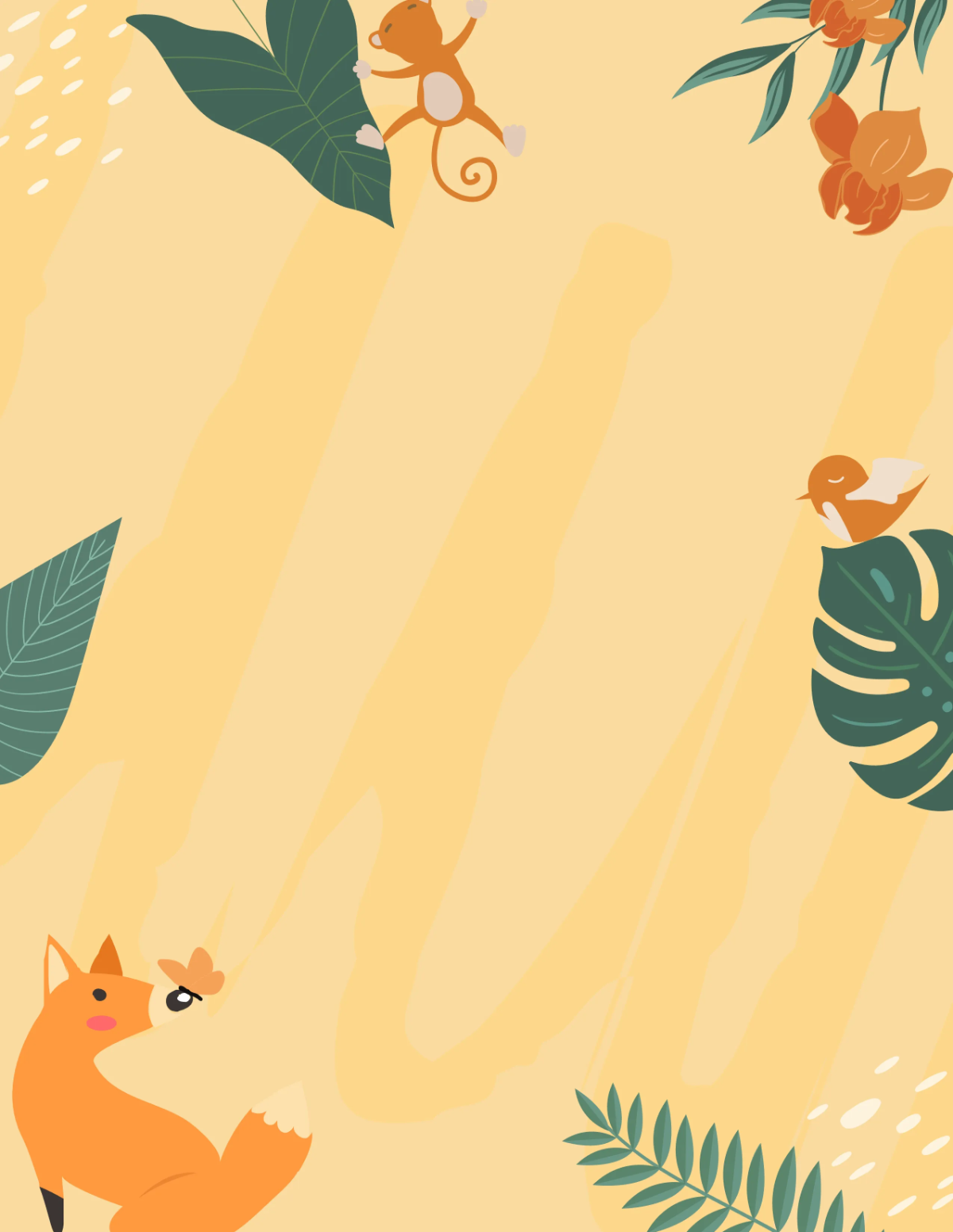 Free Creative Tropical Planner Cover Template to Edit Online