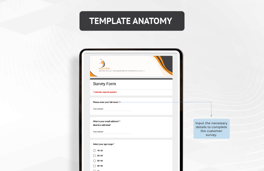 Survey Form Template